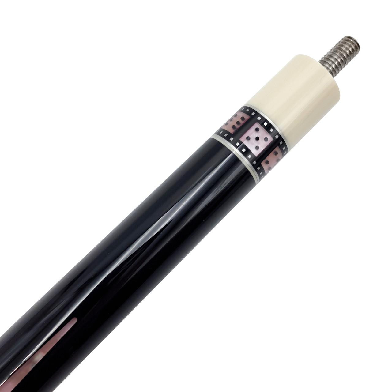 Meucci BMC Casino 9 Pool Cue - Black With Hearts - FCI Billiards