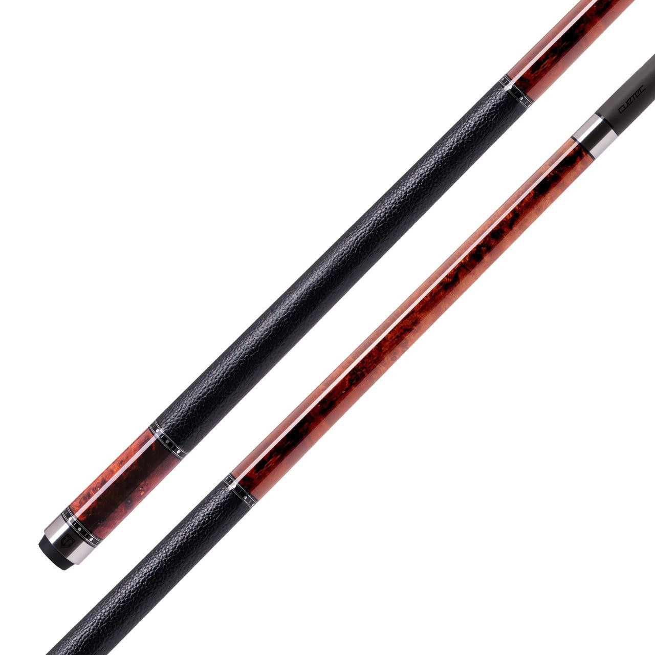 Cuetec Cynergy Truewood Mappa Burl 2 Pool Cue | Leather Wrap
