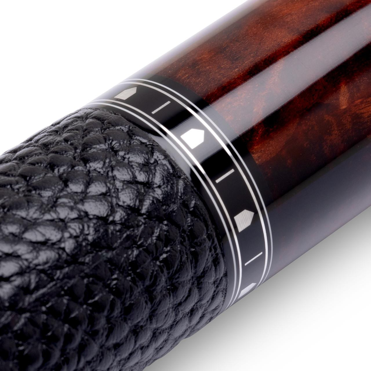 Cuetec Cynergy Truewood Mappa Burl 2 Pool Cue | Leather Wrap