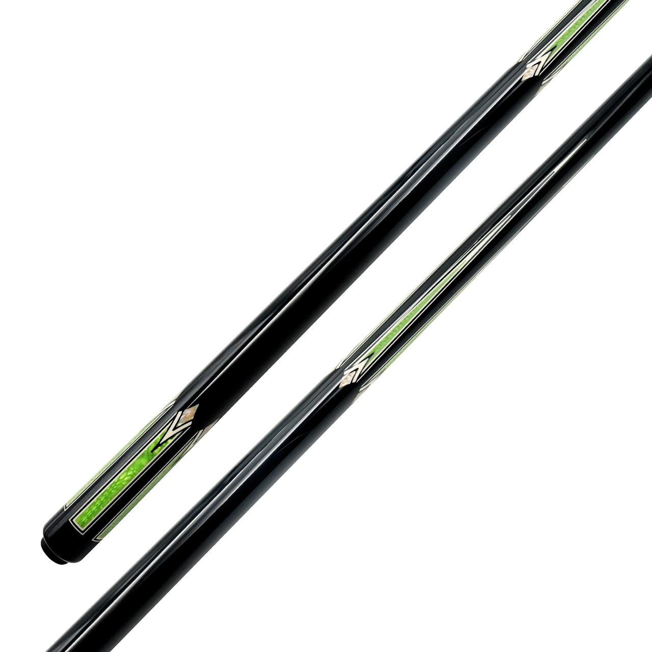 「ペシャウワー&SAIGEN」カスタムキュー Pechauer Pro Series Custom Cue - P17N - Custom Green Colorway