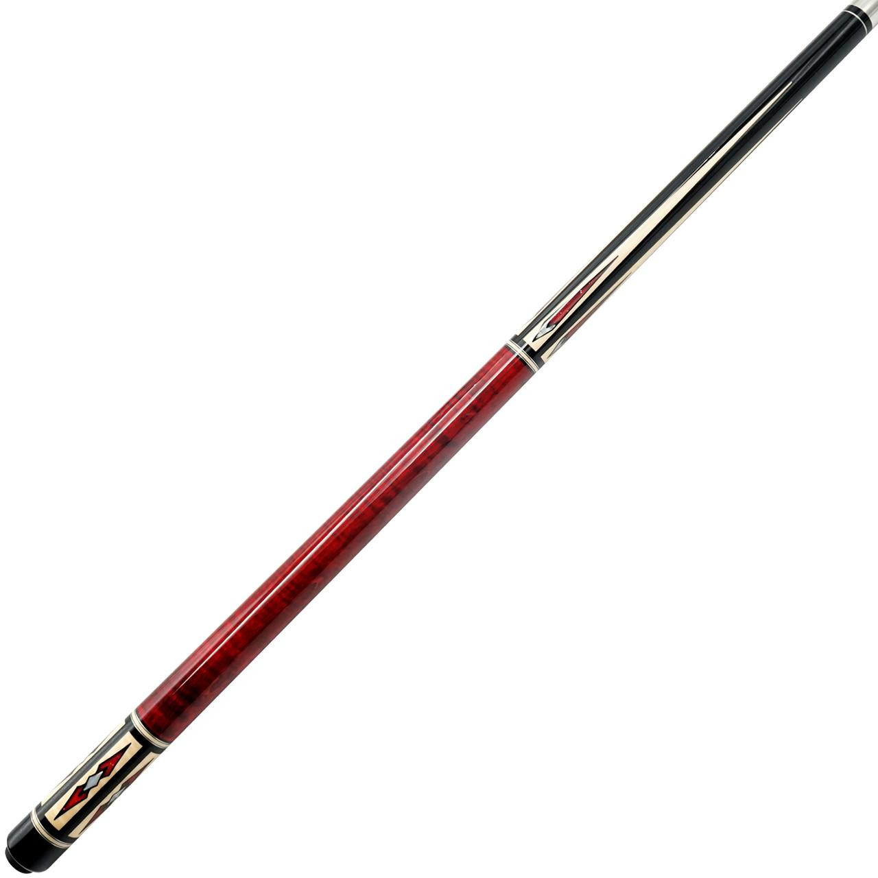 Pechauer Pro Series Custom Cue - P11-N - Custom Red Colorway