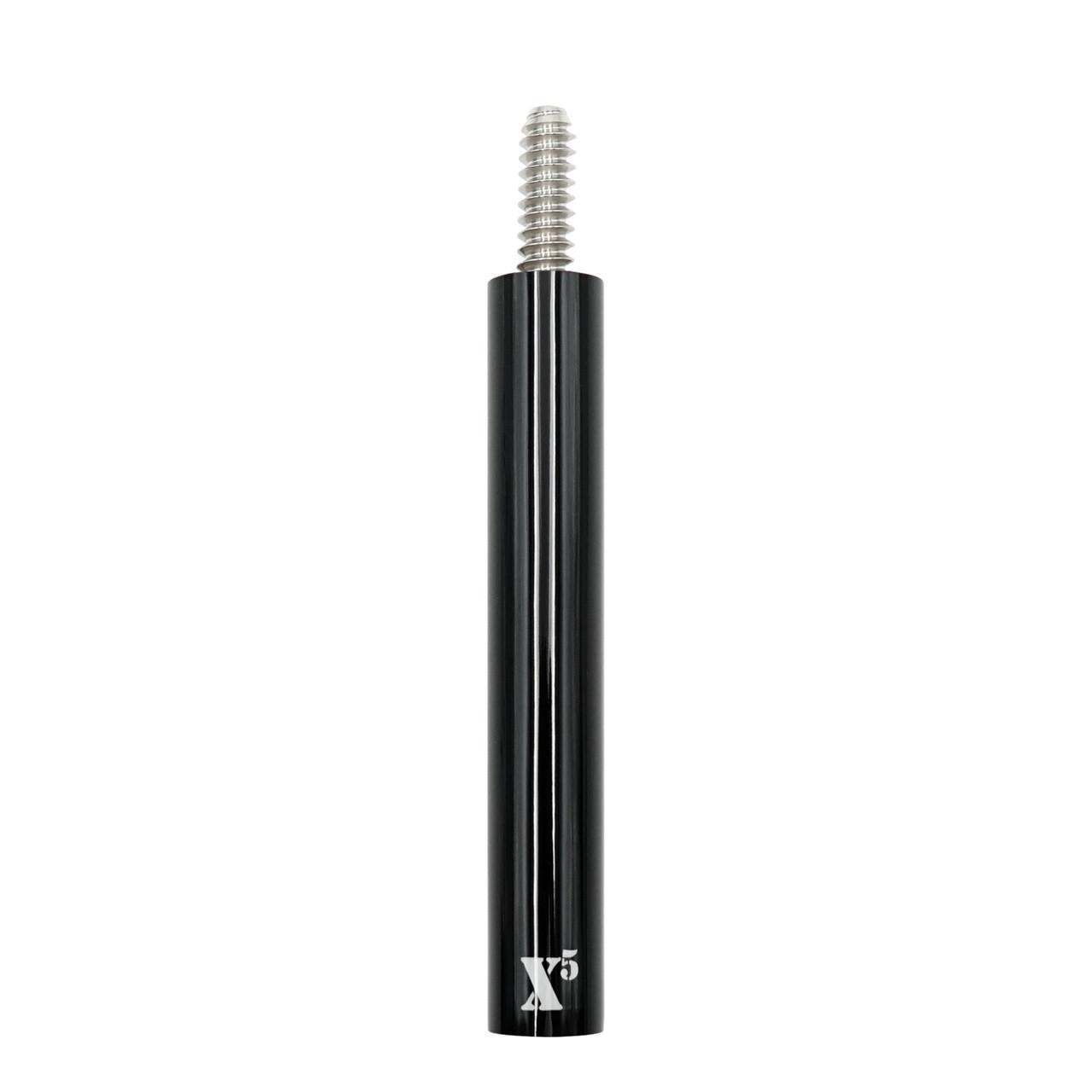 X5 Black Center Pool Cue Extension - 3/8x10 - FCI Billiards