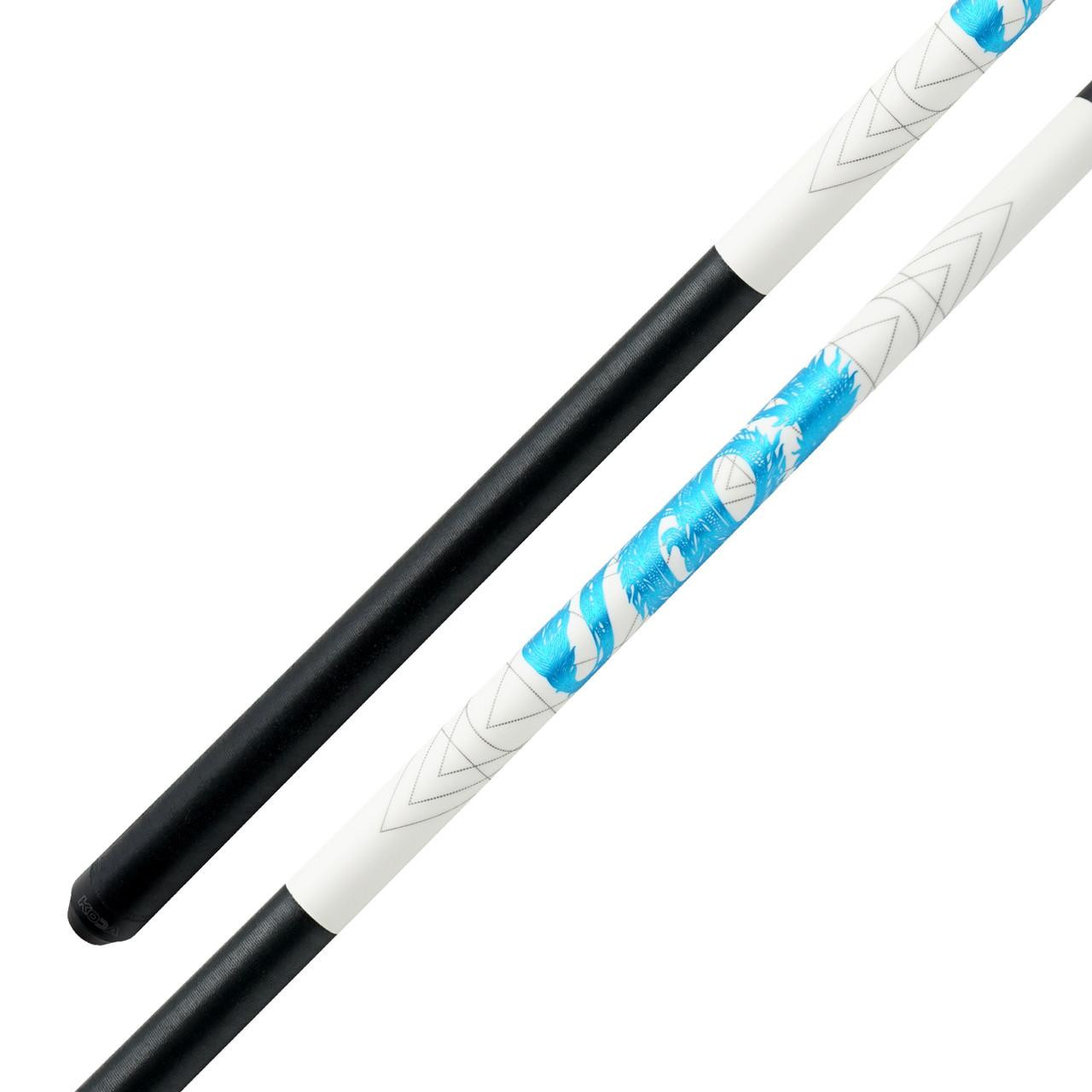 KODA White/Blue Dragon Pool Cue - KDV15-WBL - FCI Billiards