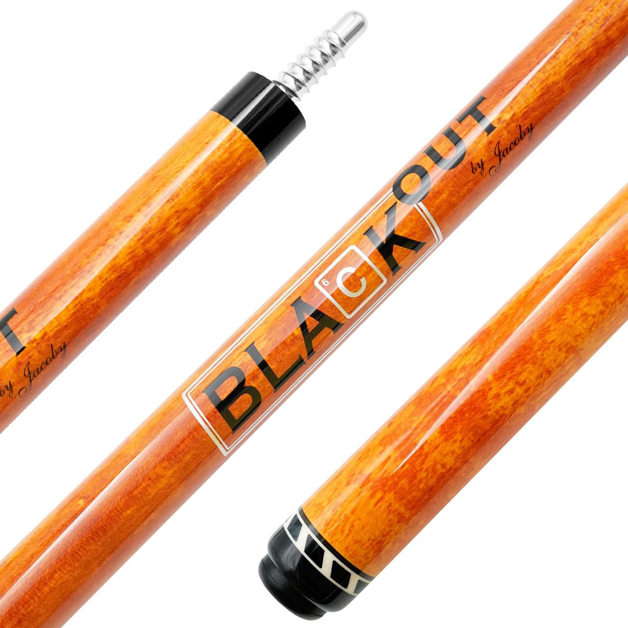 Jacoby Black Out Break/Jump Cue - Orange - FCI Billiards
