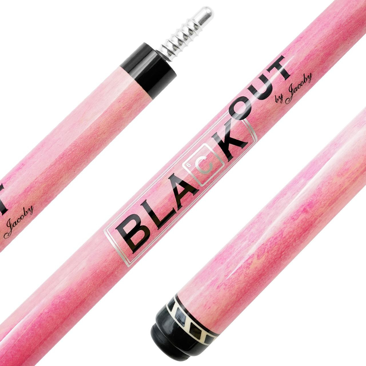 Jacoby Black Out Break/Jump Cue - Pink - FCI Billiards