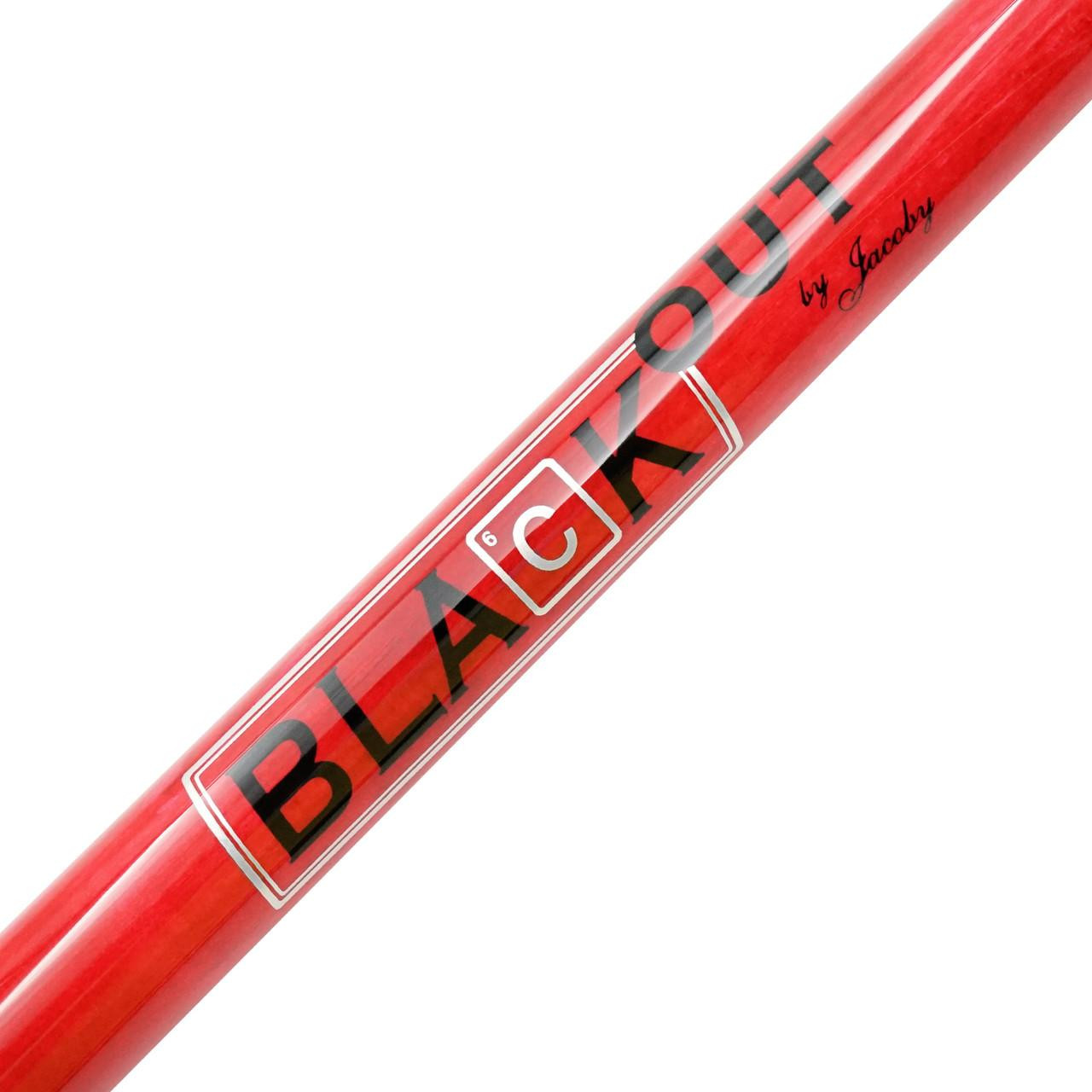 Jacoby Black Out Break/Jump Cue - Red - FCI Billiards