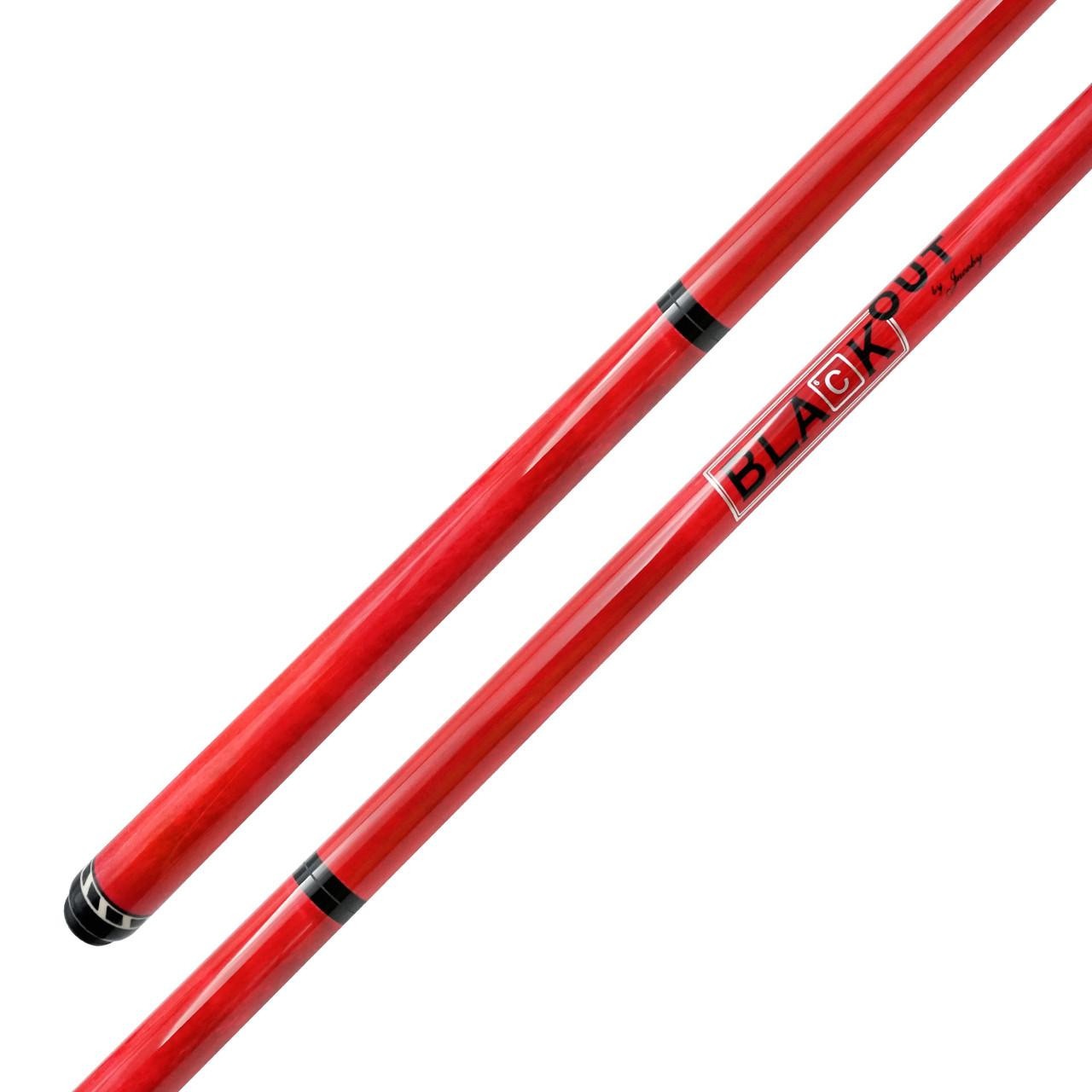 Jacoby Black Out Break/Jump Cue - Red - FCI Billiards