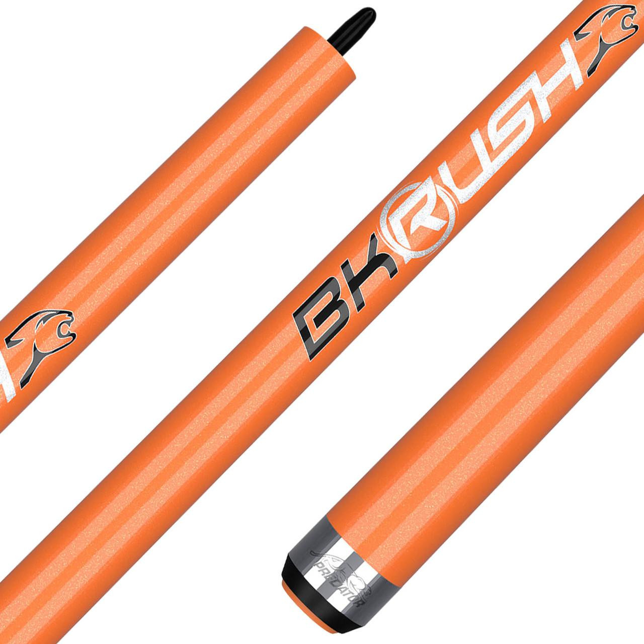Predator BK Rush Neon Orange Break Cue No Wrap - FCI Billiards