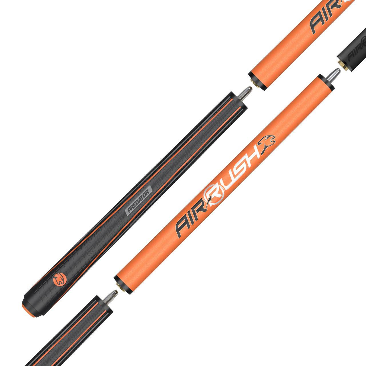 Predator Air Rush Neon Orange Jump Cue - Sport Wrap