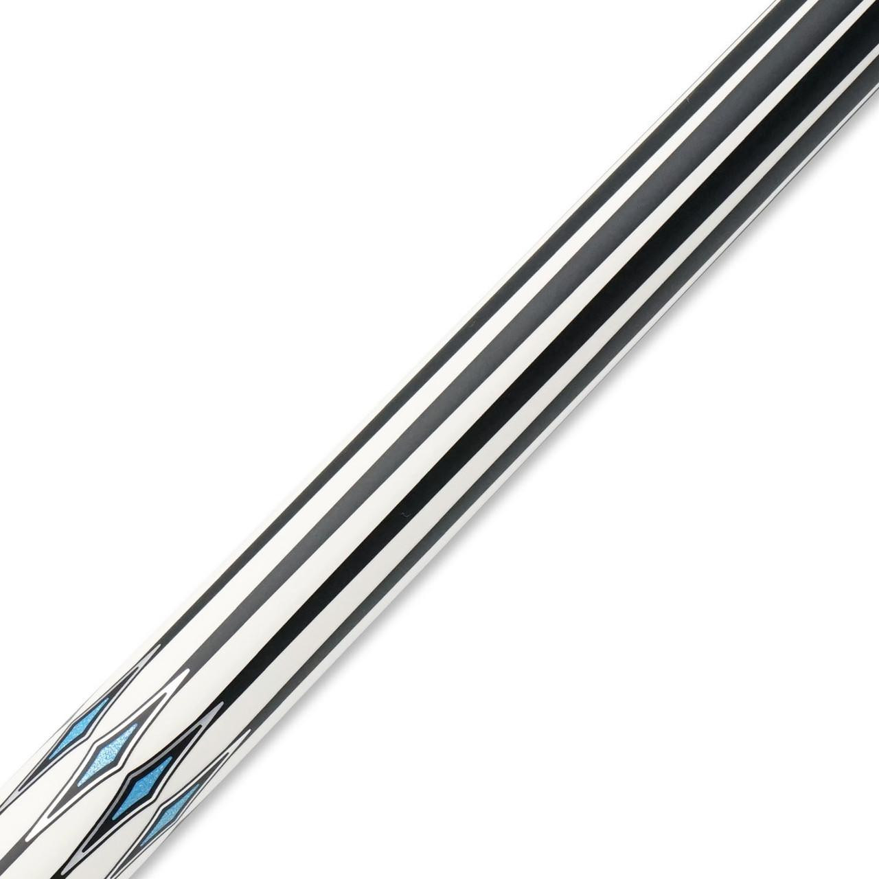 HOW CUE シルバー上下8剣ターコイズリング最上位モデル みりんいろ！ KODA KD55 Pool Cue – Black Birdseye Maple with Blue Inlays