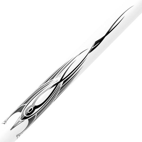 Action BW02 プールキュー ビリヤードキュー Action BW02 Black and White Pool Cue | Bird Design with Tec-Relon Wrap