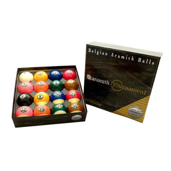 Aramith Tournament BLACK Pool Ball Set - FCI Billiards