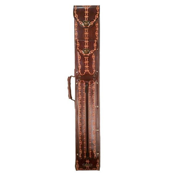 Instroke 2x4 Fit B Pool Cue Case - Brown Pattern - Front Instroke 2x4 Fit B Pool Cue Case - Brown Pattern - Front
