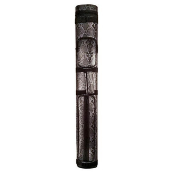 Apex Pool Cue Case 2x2 - Black Snake - Front Apex Pool Cue Case 2x2 - Black Snake - Front