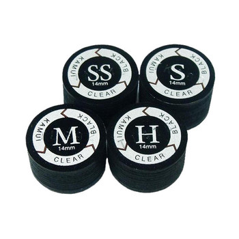 Kamui Clear Black Pool Cue Tips Kamui Clear Black Pool Cue Tips