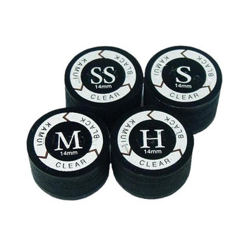 Kamui Clear Black Pool Cue Tips - Super Soft, Soft, Medium and Hard Density's Kamui Clear Black Pool Cue Tips - Super Soft, Soft, Medium and Hard Density's
