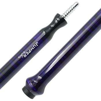 Jacoby Curly Maple Jump Cue - Purple - Detail