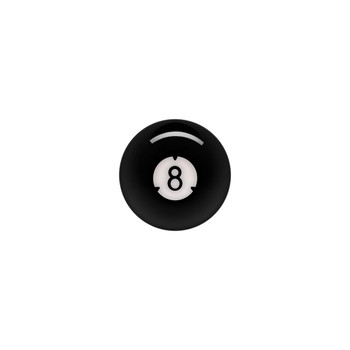 ARCOS II Predator Replacement Pool Ball - 8 Ball - Front ARCOS II Predator Replacement Pool Ball - 8 Ball - Front