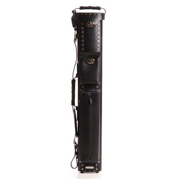 Soseen Hartschalen-Billardqueue-Koffer | Für 2 Griffe & 3 Schäfte | PU-Leder | 84 Cm | Verstellbarer Schultergurt
