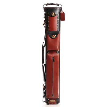 Instroke 3x7 Geo Pool Cue Case - Burgundy - Front Instroke 3x7 Geo Pool Cue Case - Burgundy - Front