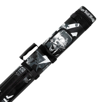 Eight Ball Mafia Skull and Stars Pool Cue Case - 2x2 - Detail Eight Ball Mafia Skull and Stars Pool Cue Case - 2x2 - Detail