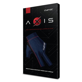 Cuetec Axis High Performance Blue Pool Glove - Left Hand Bridge - Packaging Cuetec Axis High Performance Blue Pool Glove - Left Hand Bridge - Packaging