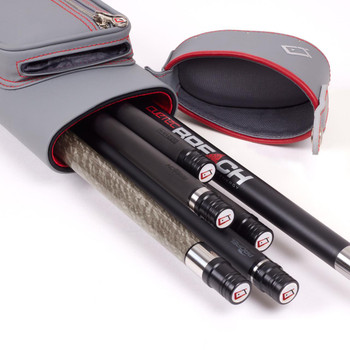 Cuetec Pro Line Speed Grey Hard Pool Cue Case - 2x4 - Top Open Cuetec Pro Line Speed Grey Hard Pool Cue Case - 2x4 - Top Open