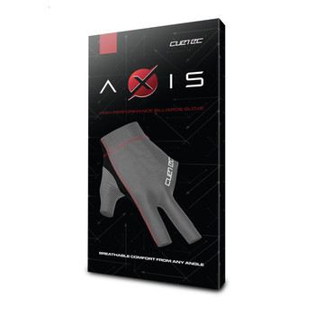Cuetec Axis High Performance Grey Pool Glove - Left Hand Bridge - Packaging Cuetec Axis High Performance Grey Pool Glove - Left Hand Bridge - Packaging