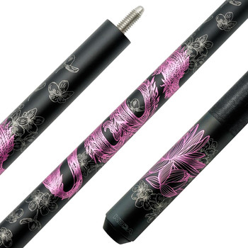 KODA Pink Dragon Pool Cue - KDV15-P - Detail