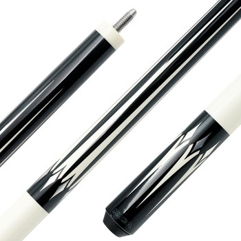 KODA Black With White Points Pool Cue - KD46 - Detail