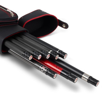 Cuetec Pro Line Black Hard Pool Cue Case - 3x5 - Open With Cues Cuetec Pro Line Black Hard Pool Cue Case - 3x5 - Open With Cues