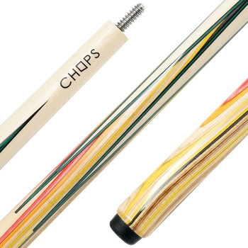 McDermott Chops SP1 Pool Cue - Red, Orange and Yellow - Detail