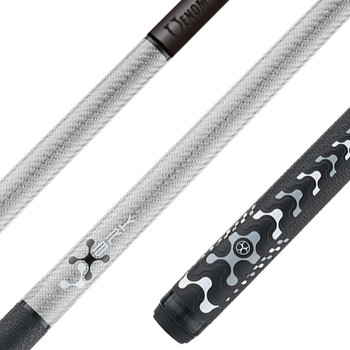 Poison VX Break/Jump Cue with Venom Carbon Fiber Shaft - Gray and Black - Detail