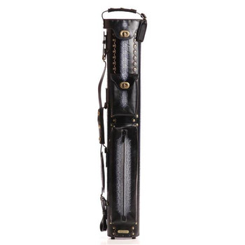 Instroke 3x7 Saddle Black Airbrushed D05 Pool Cue Case - Front Instroke 3x7 Saddle Black Airbrushed D05 Pool Cue Case - Front