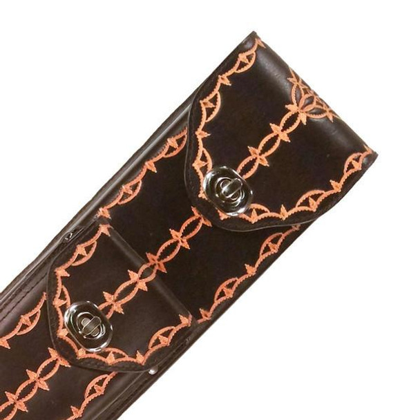 Instroke 2x4 Fit A Pool Cue Case - Black Pattern - Detail