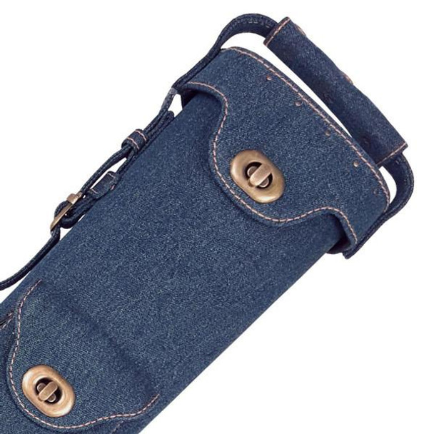 Instroke Limited Denim Pool Cue Case - 3x5 - Detail Instroke Limited Denim Pool Cue Case - 3x5 - Detail