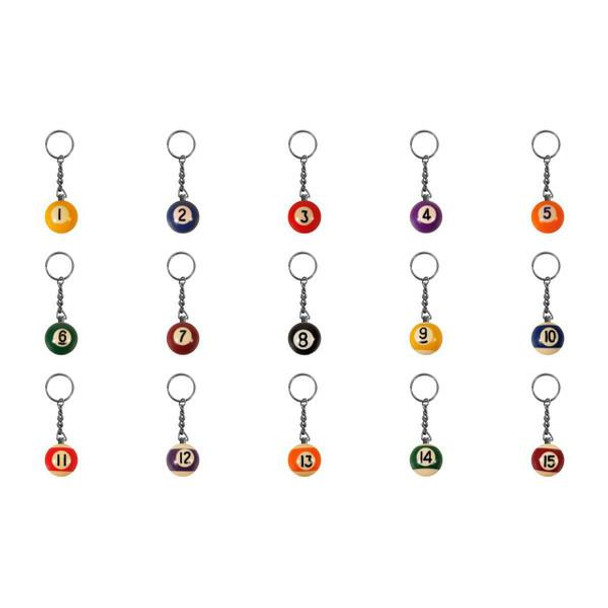 Pool Ball Keychain - All