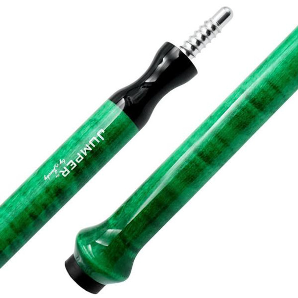 Jacoby Green Curly Maple - Jump Cue - Detail