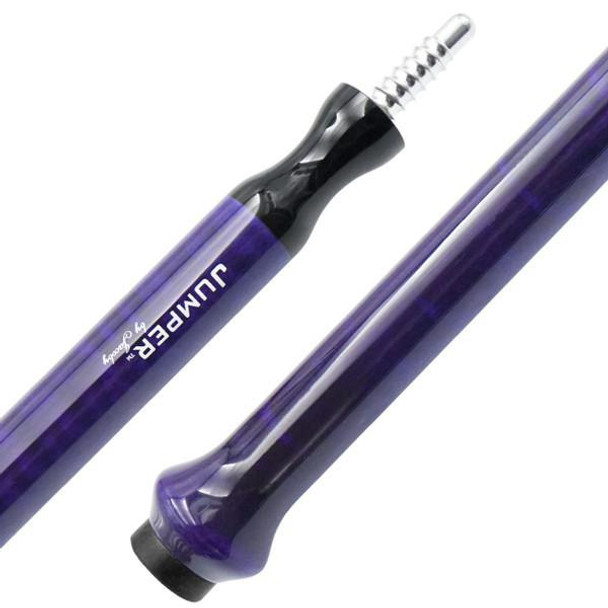 Jacoby Purple Curly Maple - Jump Cue - Detail