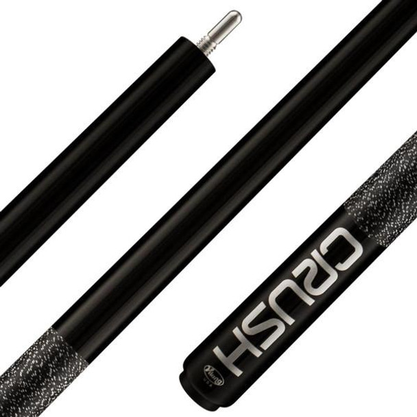 Viking Crush Break Cue Black - Linen Wrap - Detail