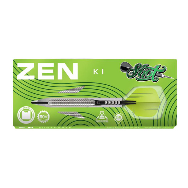 Shot Zen Ki Steel Tip Dart Set - 24gm - Package