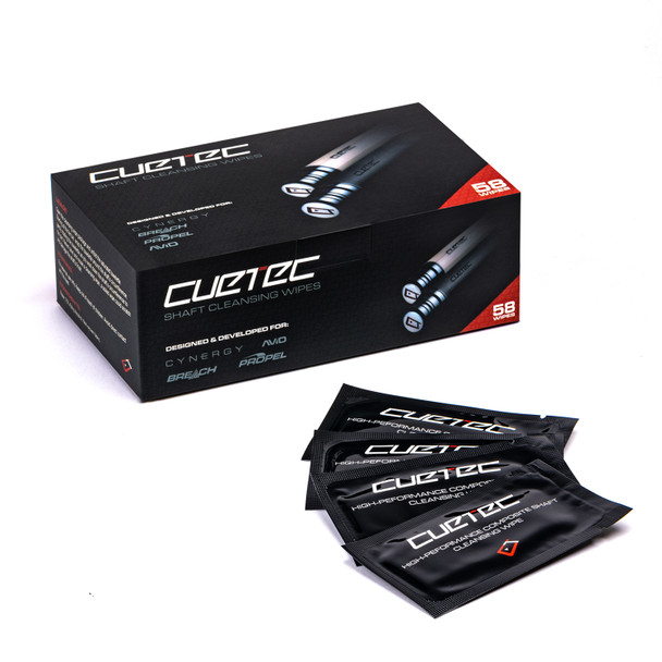 Cuetec Shaft Cleaning Wipes - Full Box