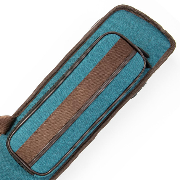 Lucasi DUO Blue Pool Cue Case - Soft - 3x5 - Detail