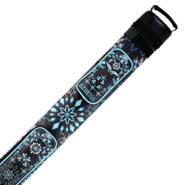 Athena Flower Pool Cue Case - 2x2 - Detail