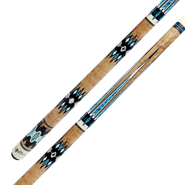 Viking Two Feathers Limited Edition Pool Cue - Detail Viking Two Feathers Limited Edition Pool Cue - Detail