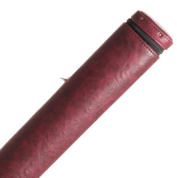 Instroke 1x1 Premier Burgundy Cue Case - Detail