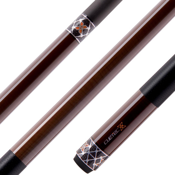 Cuetec Cynergy X Amber Pool Cue - Leather Poly Wrap - Detail
