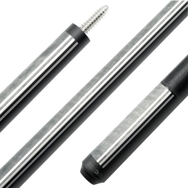 KODA Split Black/Gray Pool Cue - KD29-GY - Detail
