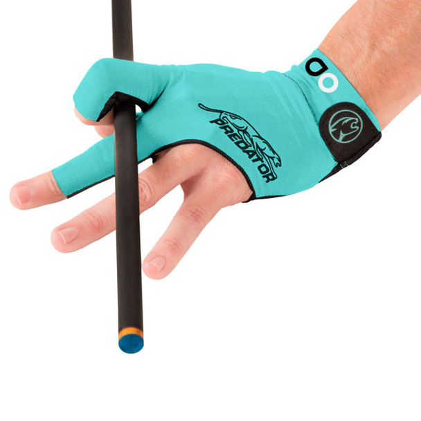 Predator Albin Ouschan Second Skin Billiard Glove - Teal - Left Hand - Detail