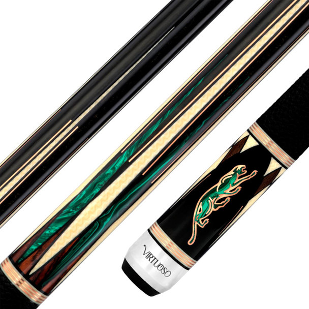 Predator Limited Edition Virtuoso Black Green - Leather Wrap - Close Detail